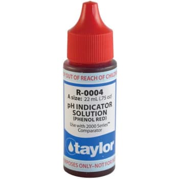 Taylor 0.75 Oz. Btl Test Kit Rplcmnt Reagent Refill Bottles Phenolic Rd Reagent