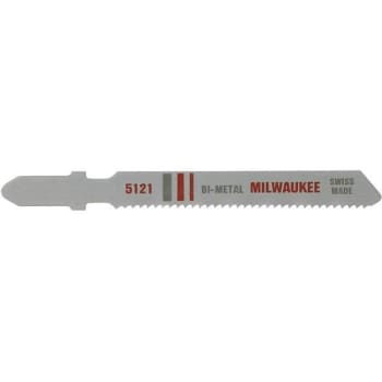 Image for Milwaukee 4 In. 14 TPI T-Shank Bi-Metal Jig Saw Blade, 5-Pack from HD Supply