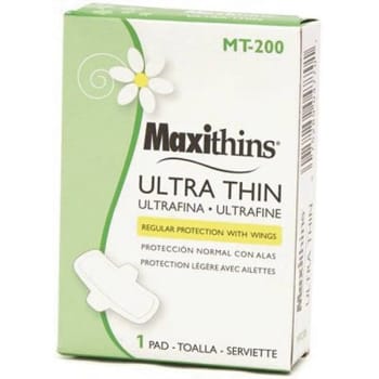 Image for Maxithins Ultra-Thin With Guards Vending Box Case Of 200 from HD Supply