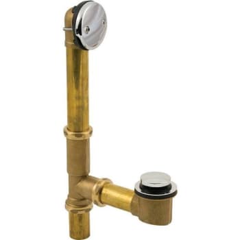 Image for Proplus Toe Touch Waste And Overflow Brass from HD Supply