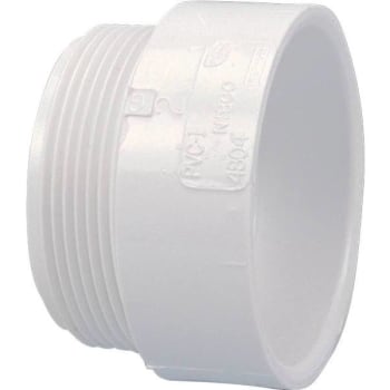 Image for Nibco 1-1/2" Pvc Dwv Hub X Mpt Male Adapter Fitting from HD Supply