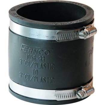 Image for Fernco 3" Flexible Pvc Clamp Coupling from HD Supply
