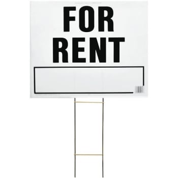 Image for Hy-Ko 20" X 24" Plastic For Rent Sign from HD Supply