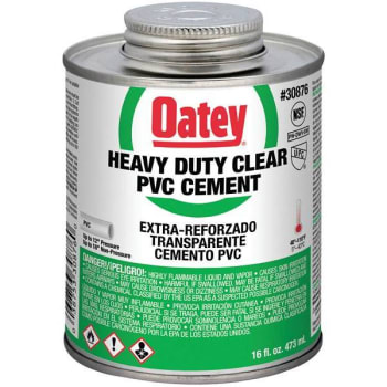 Image for Oatey 16 Oz Heavy-Duty Clear Pvc Cement from HD Supply