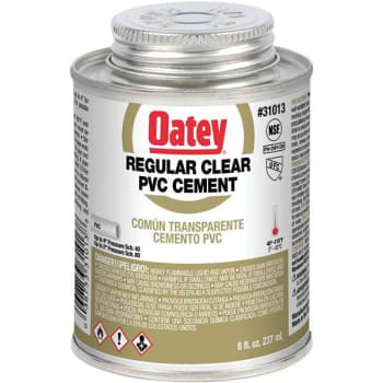 Image for Oatey 8 Oz. Regular Clear PVC Cement from HD Supply