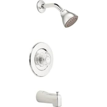 Image for Moen Chateau 1-Handle Wall Mount Tub And Shower Trim Kit In Chrome from HD Supply