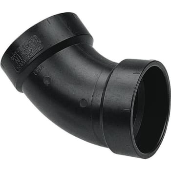 Image for Nibco 1-1/2" Abs Dwv 45-Degree Hub X Hub Elbow from HD Supply