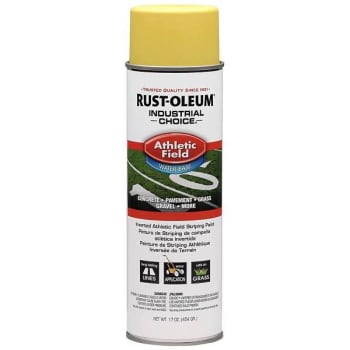Rust-Oleum 17 Oz. Af1600 Sys Athl Field Yl Striping Spray Paint Package Of 12