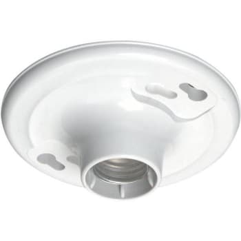 Image for Leviton 660w M Sgl Circuit Keyless Outlt Box Mnt Plastic Laholder Wh from HD Supply