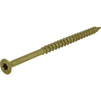 Image for #10 X 3-1/2" Star Drive Flat Hd Screw Exterior Bronze-Plated Package Of 55 from HD Supply