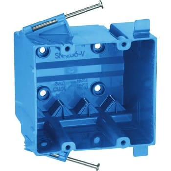 Image for Thomas & Betts Thermoplastic 2-Gang Nail It Box from HD Supply