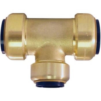 Image for Tectite 1" X 1" X 3/4" Brass Push-To-Connect Reducer Tee from HD Supply