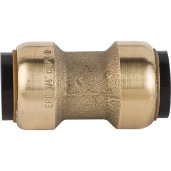 Tectite 3/4" Brass Push-To-Connect Coupling