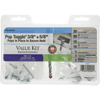 Image for Hillman Group 3/8" And 5/8" Pop Toggle Kit Package Of 73 from HD Supply