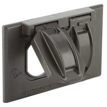 Image for Bell 1-Gang Horizontal Mount Weatherproof Flip Lid Device Cover from HD Supply