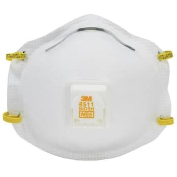 Image for 3m 8511 N95 Sanding And Fiberglass Disposable Respirator W/cool Flow Valve from HD Supply