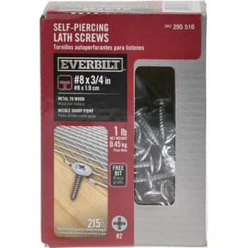 Image for Everbilt #8 X 3/4" Phillips Dr Truss Hd Lath Scrw 1 Lb./box Package Of 215 from HD Supply