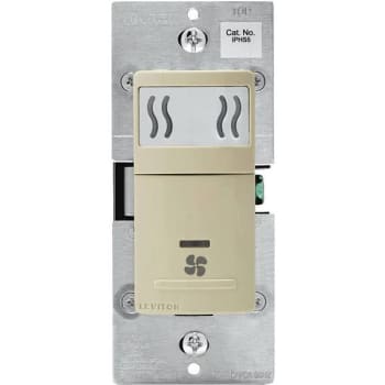 Image for Leviton Decora In-Wall Humidity Sensor & Fan Control 3 A Single Pole Ivory from HD Supply