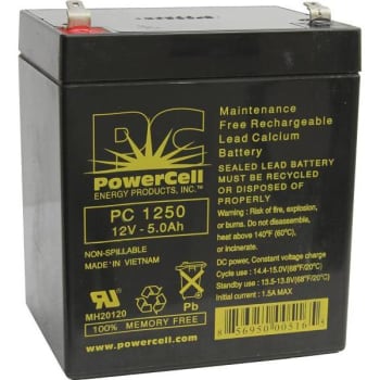 Image for Powercell Sealed Lead Acid Bat. 12v from HD Supply