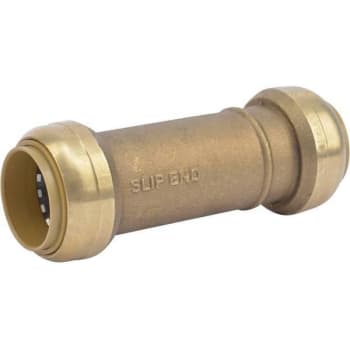 Image for Sharkbite 1 in. Push-to-Connect Brass Slip Coupling Fitting from HD Supply