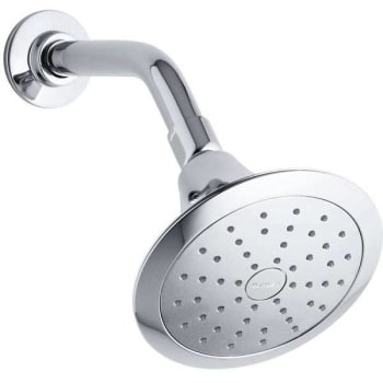 Image for Kohler 5.5 In. Polished Chrome Forte 1-Spray Patterns Single Wall Mount Fixed Shower Head from HD Supply