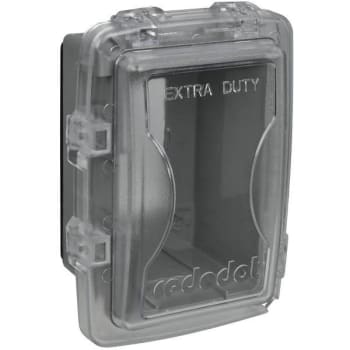 Image for Red Dot 1-Gang Extra Duty Non-Metallic Weatherproof Recep Cvr W/ Wasp Guard from HD Supply