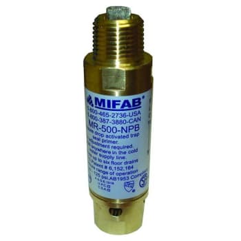 Image for Mifab M-500 Pressure Drop Activated Trap Seal Primer 1/2 In. Connector from HD Supply