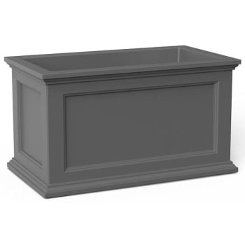 Mayne Fairfield 20x36 Planter  - Graphite Grey