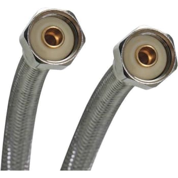 Image for Fluidmaster 1/2 In. FIP X 12 In. L Braided Stainless Steel Faucet Connector from HD Supply