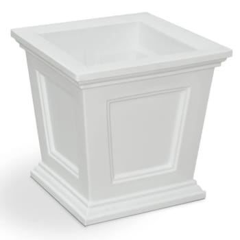 Image for Mayne Fairfield 16x16 Square Planter - White from HD Supply