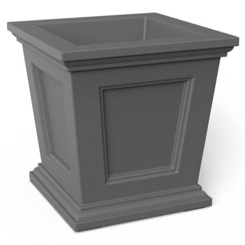 Image for Mayne Fairfield 16x16 Square Planter- Graphite Grey from HD Supply
