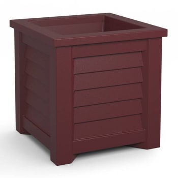 Image for Mayne Lakeland 16x16 Square Planter - Cranberry Red from HD Supply