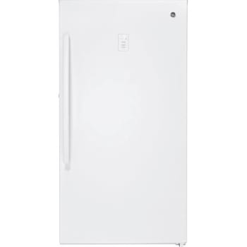Ge Garage Ready 17.3 Cu. Ft. Frost-Free Upright Freezer In White