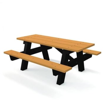 Image for A-Frame 6 Ft. Cedar Recycled Plastic Picnic Table from HD Supply