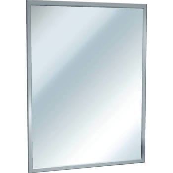 Image for American Specialties 24"W X 30" H Rectangular Wall Mount Bathroom Vanity Mirror In Stainless Steel from HD Supply