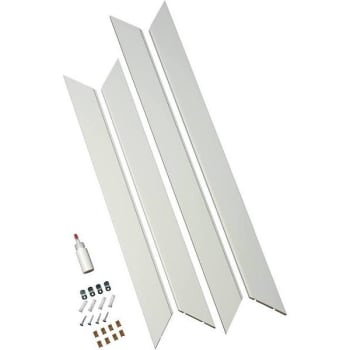 Image for American Pride 24 In. X 36 In. Makeup Mirror Frame Kit In White from HD Supply
