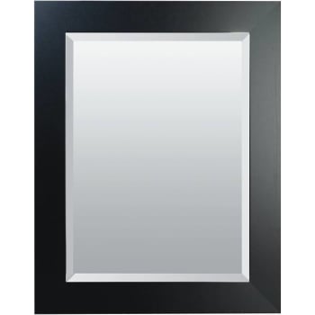 Image for American Pride 24 In. X 30 In. Framed Beveled Makeup Mirror In Satin Black from HD Supply