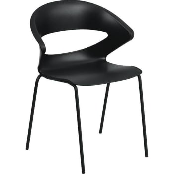 Image for Carnegy Avenue Black Stack Chair from HD Supply