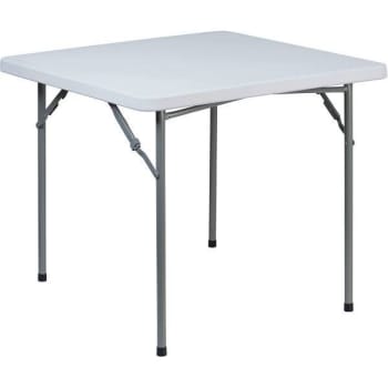 Image for 33.75 In. Granite White Plastic Tabletop Metal Frame Folding Table from HD Supply