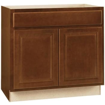 Image for Hampton Bay 36 In. W X 24 In. D X 34.5 In. H Cognac Base Kitchen Cabinet W/ Drawers from HD Supply