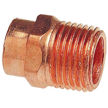 Image for Nibco 1-1/4 In. Copper Pressure Cup X Mip Adapter Fitting from HD Supply