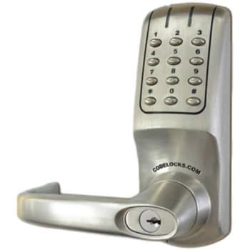 Image for Codelocks Electronic Keypad Door Lever (Brushed Steel) from HD Supply