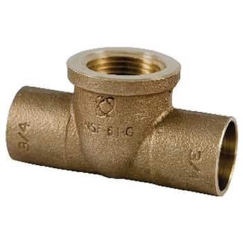 Image for Nibco 3/4 In. Forged Bronze Cup X Cup X FIP Tee Fitting from HD Supply