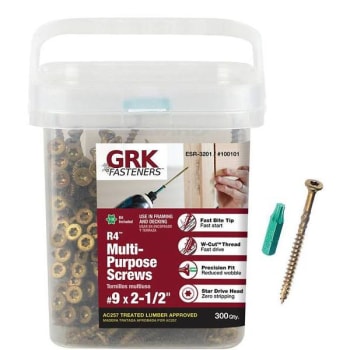 Image for Grk Fasteners #9 X 2-1/2 " Star Drive Bugle Hd R4 Screw Package Of 300 from HD Supply