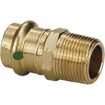 Image for Viega Propress 1/2 In. Press X 3/4 In. Mpt Zero-Lead Bronze Adapter from HD Supply
