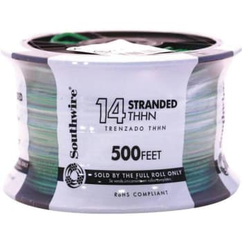 Image for Southwire 500 Ft. 14-Gauge Green Stranded Cu Thhn Wire from HD Supply