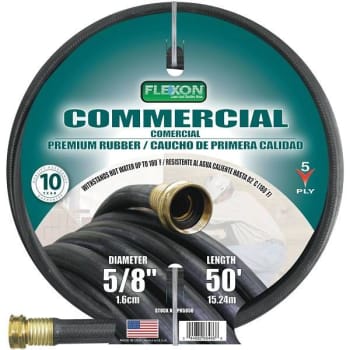 Image for Flexon 5/8 In. Dia. X 50 Ft. Premium Commercial-Grade Rubber Hose from HD Supply