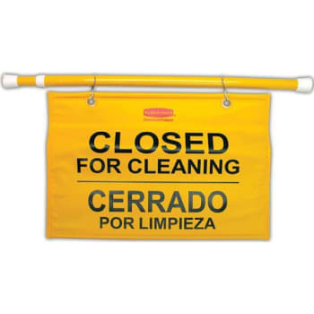 Image for Rubbermaid Commercial Tri-Safety "Closed For Cleaning" Caution Sign from HD Supply