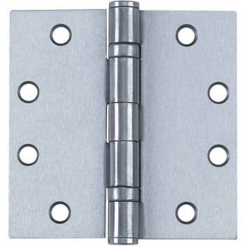 Image for Tell 4.5 In. X 4.5 In. Satin Chrome Ball Bearing Hinge (3-Pack) from HD Supply