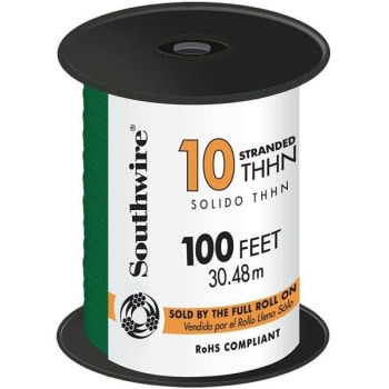 Image for Southwire 100 Ft. 10 Green Stranded Cu Thhn Wire from HD Supply